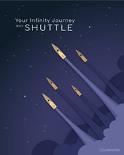 Load image into Gallery viewer, Colorverse Shuttle Dip Pen Nib - Brass