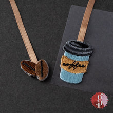 Load image into Gallery viewer, Midori Bookmark Sticker Embroidery - Coffee