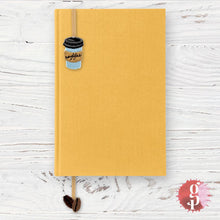 Load image into Gallery viewer, Midori Bookmark Sticker Embroidery - Coffee