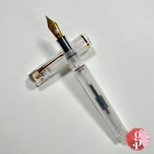 Load image into Gallery viewer, Fine Writing International Fenestro Demonstrator Fountain Pen - Gold
