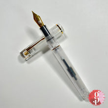Load image into Gallery viewer, Fine Writing International Fenestro Demonstrator Fountain Pen - Gold