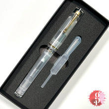 Load image into Gallery viewer, Fine Writing International Fenestro Demonstrator Fountain Pen - Silver