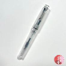 Load image into Gallery viewer, Fine Writing International Fenestro Demonstrator Fountain Pen - Silver