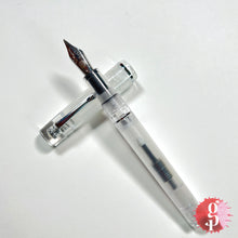 Load image into Gallery viewer, Fine Writing International Fenestro Demonstrator Fountain Pen - Silver