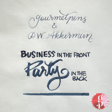 Load image into Gallery viewer, P.W. Akkerman x Gourmet Pens Business in the Front, Party in the Back Ink
