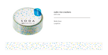 Load image into Gallery viewer, SODA Transparent MT Tape - 15mm Cubic Rice Crackers CMT005