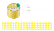 Load image into Gallery viewer, SODA Transparent MT Tape - 30mm Plaid CMT30-001