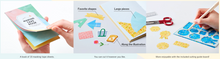 Load image into Gallery viewer, Hitotoki Masking Tape Book Card Postcard - Pattern 004