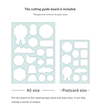 Load image into Gallery viewer, Hitotoki Masking Tape Book Card Postcard - Pattern 004