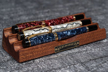 Load image into Gallery viewer, The Pen Bed Wooden Fountain Pen Stand - Mahogany