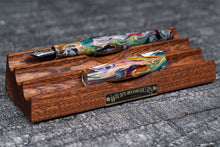 Load image into Gallery viewer, The Pen Bed Wooden Fountain Pen Stand - Mahogany