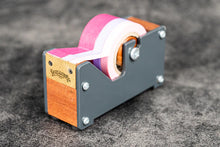 Load image into Gallery viewer, Galen Leather Wooden Multi Washi Tape Dispenser - Mahogany - Small