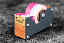 Load image into Gallery viewer, Galen Leather Wooden Multi Washi Tape Dispenser - Mahogany - Small