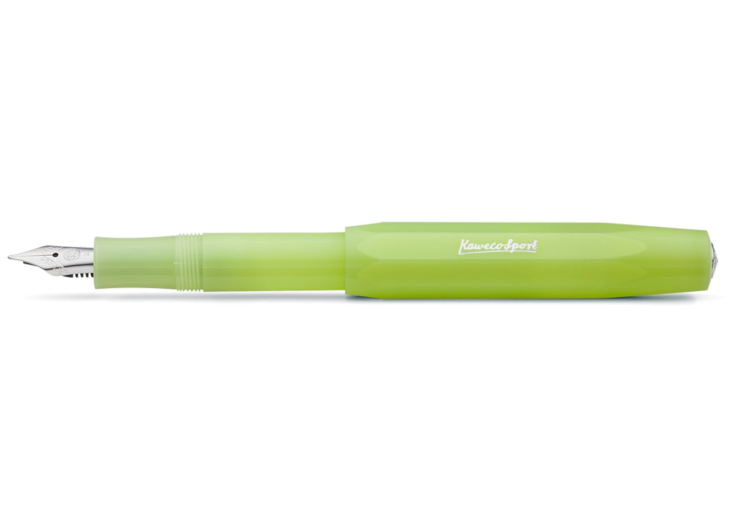 Kaweco Sport Frosted Fountain Pen Fine Lime