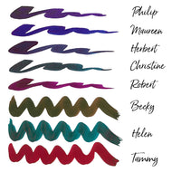Diamine Cult Pens Fruit & Iridescent Set of 16 - 12ml Bottled Ink