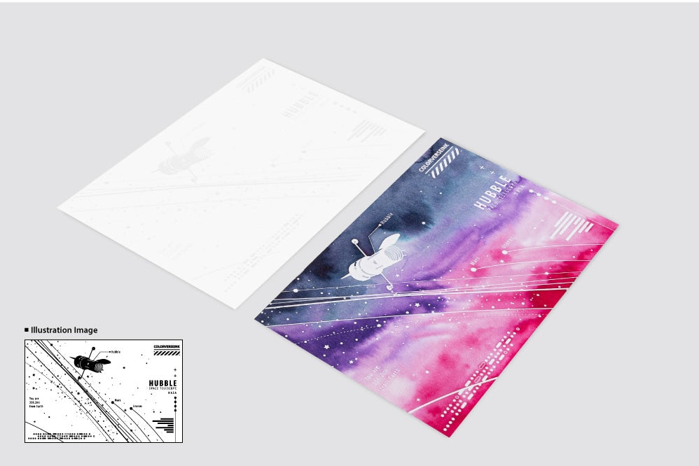 Colorverse Hubble-C Ink Swatch Art Card - Set of 30 – Gourmet Pens Shop