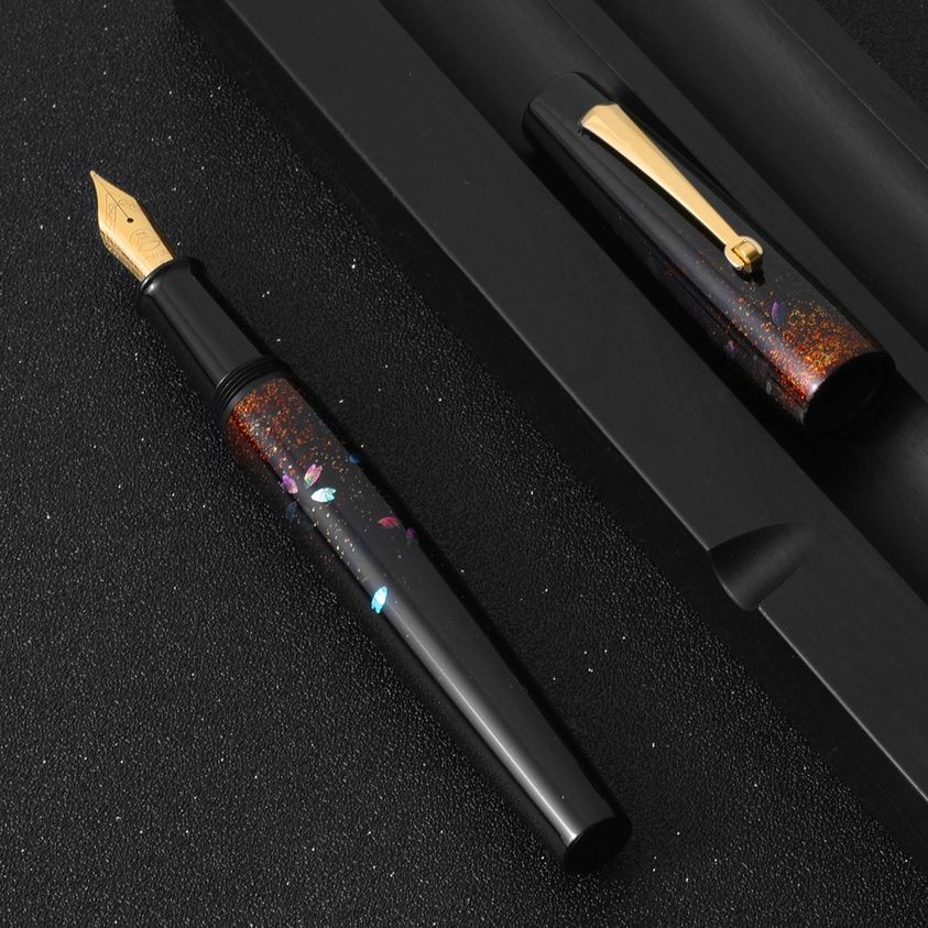 新品 GNU URUSHI CRAFT × T-DESIGN MAB Tianzi Maki-e Urushi Lacquer Fountain Pen – Gourmet Pens Shop