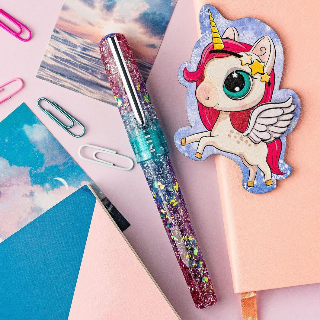Because when Monday mornings need sparkly pens, shiny Benu Talismans to the  rescue. 😍💖 : r/fountainpens