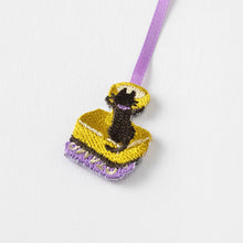 Load image into Gallery viewer, Midori Embroidery Bookmarker - Cat
