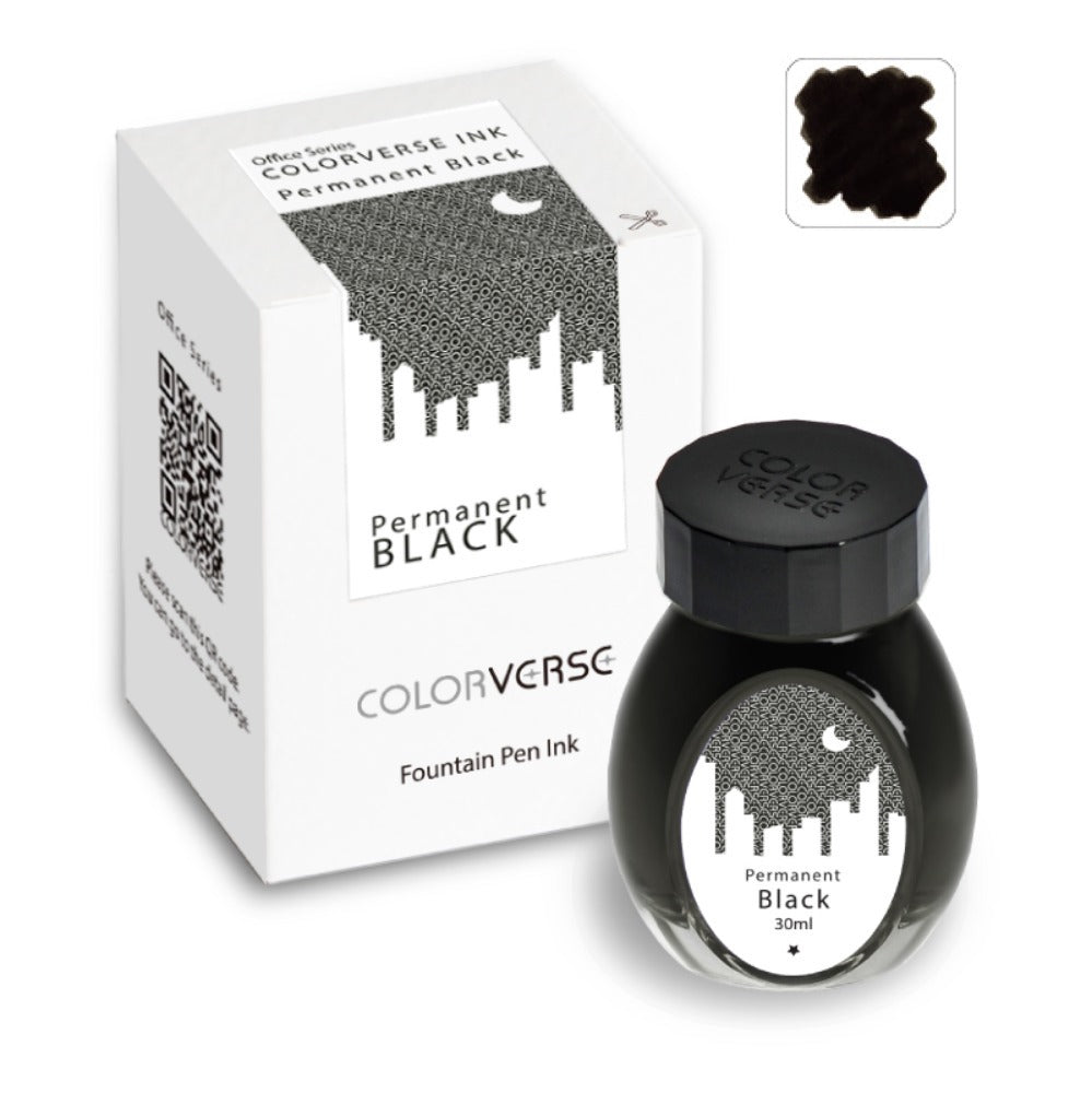 Colorverse Office Series Permanent Black - 30ml Bottled Ink