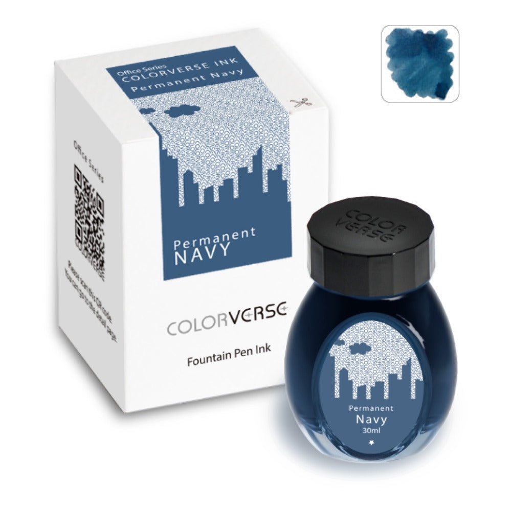 Colorverse Office Series Permanent Navy - 30ml Bottled Ink
