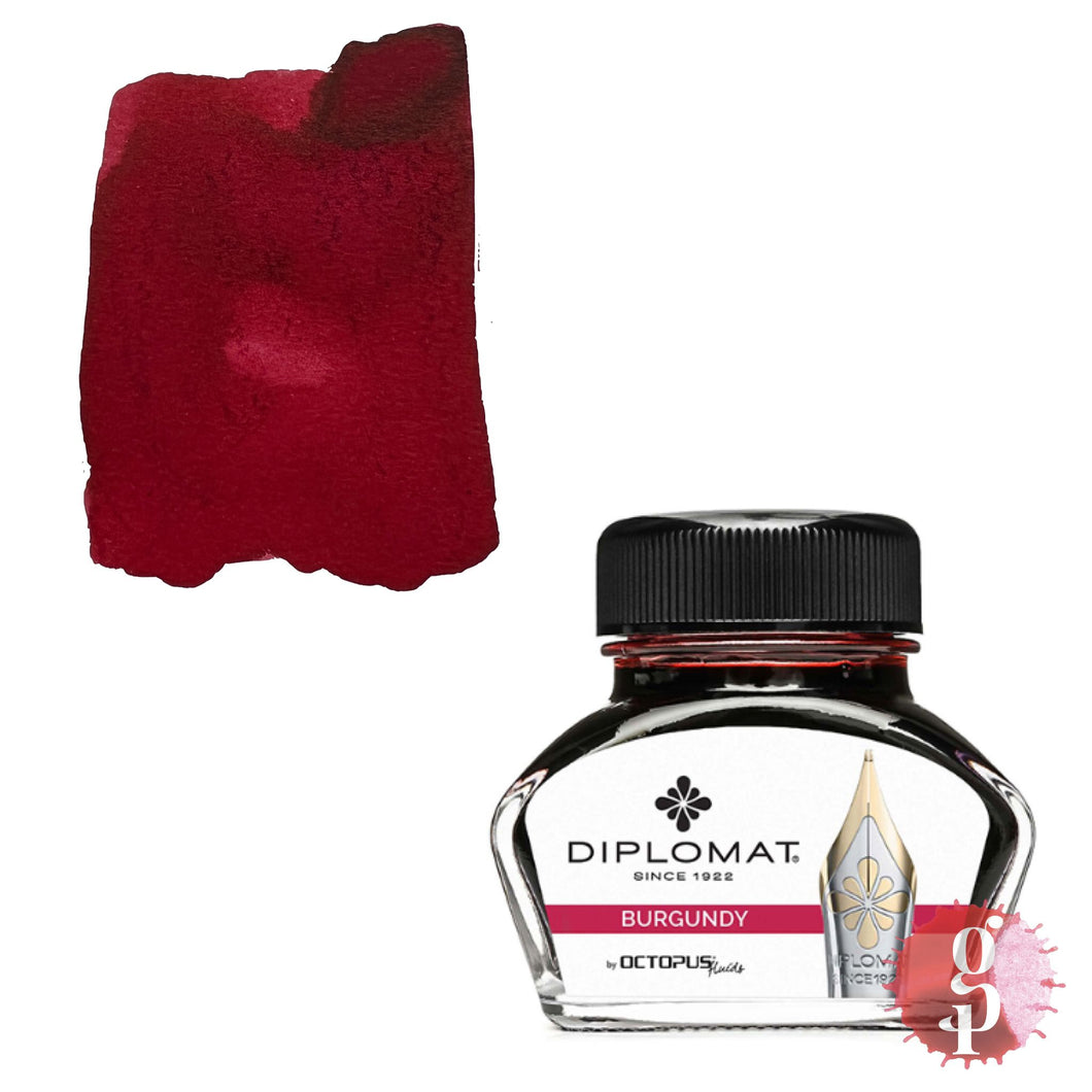 Diplomat Burgundy Red - 30ml Bottled Ink