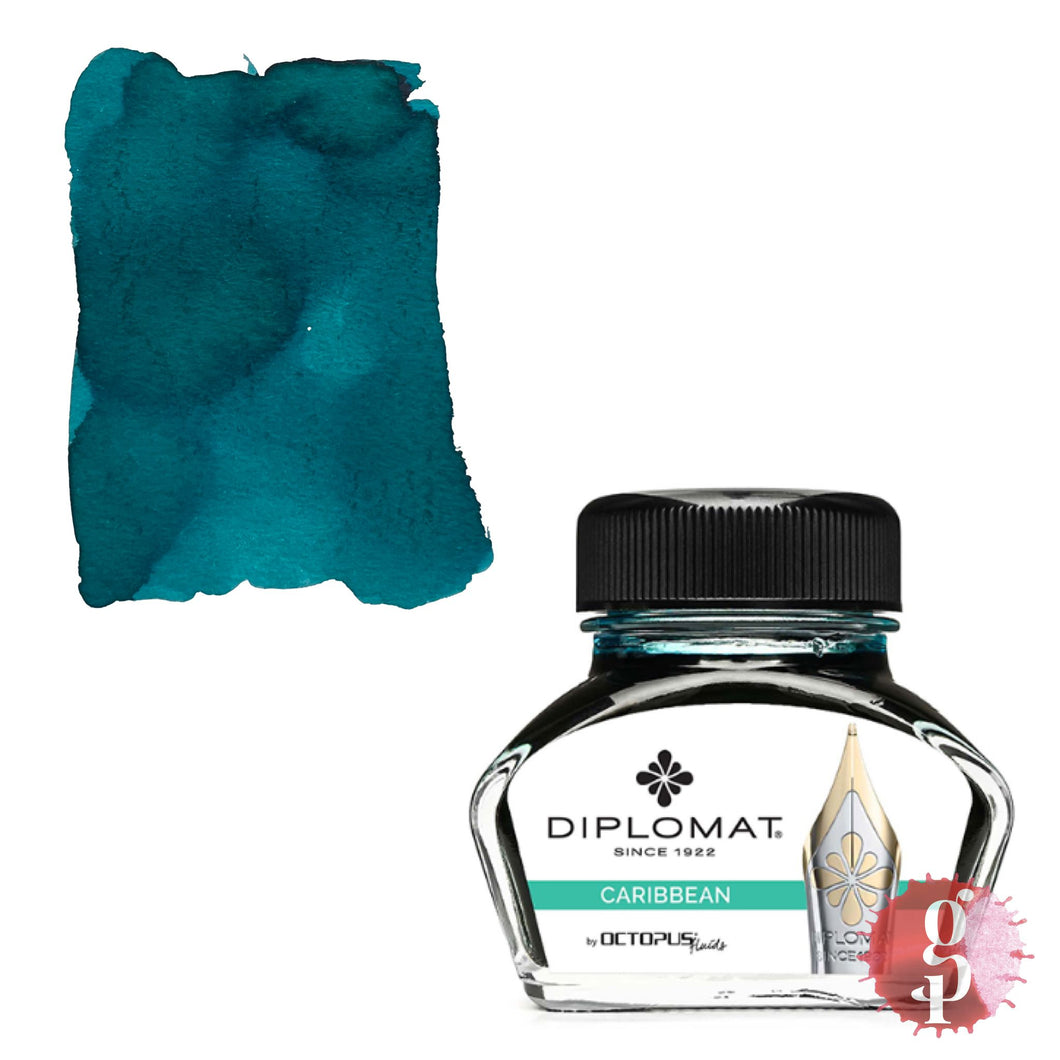 Diplomat Caribbean Turquoise - 30ml Bottled Ink