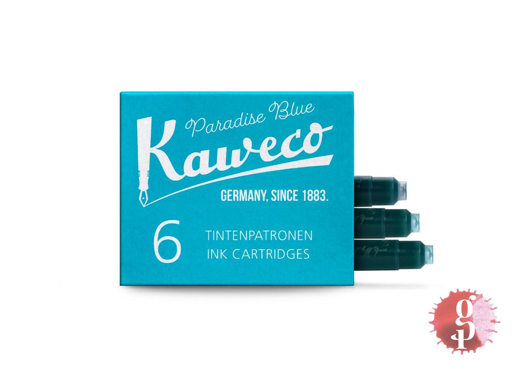 Kaweco Ink Cartridges - Paradise Blue