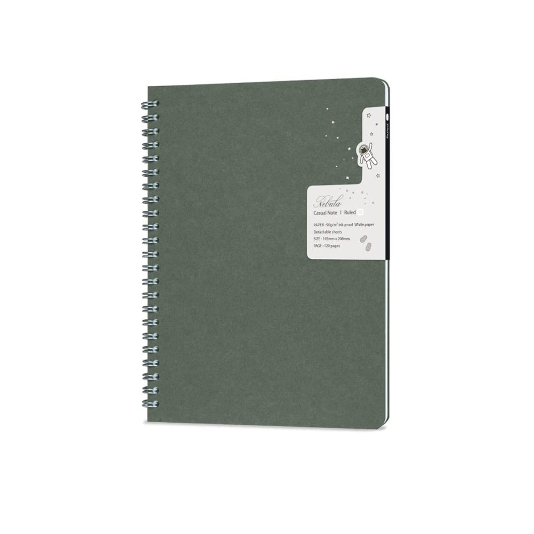 Nebula Note Casual Large - Ruled - Oil Green