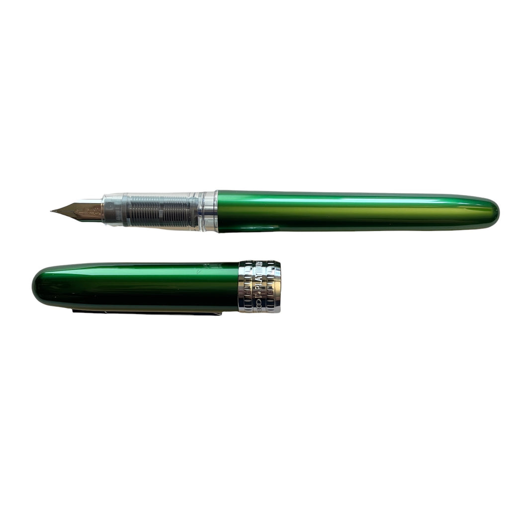 Platinum Plaisir Green Fountain Pen - Fine Nib