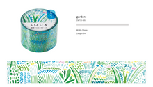 Load image into Gallery viewer, SODA Transparent MT Tape - 30mm Garden
