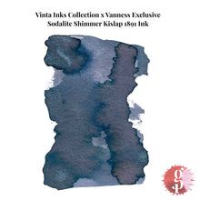 Load image into Gallery viewer, Vinta Inks Collection x Vanness Exclusive Sodalite Shimmer Kislap 1891 Ink Sample
