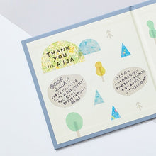 Load image into Gallery viewer, Hitotoki Masking Tape Book Card Postcard - Pattern 004
