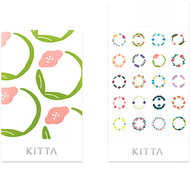 Kitta Sticky Note Seal Circle Flower - KITD008