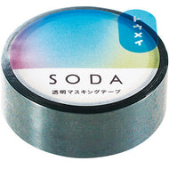 SODA Transparent MT Tape - 15mm Aurora CMT006