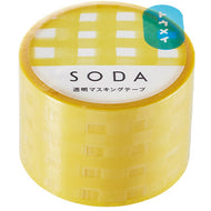 SODA Transparent MT Tape - 30mm Plaid CMT30-001